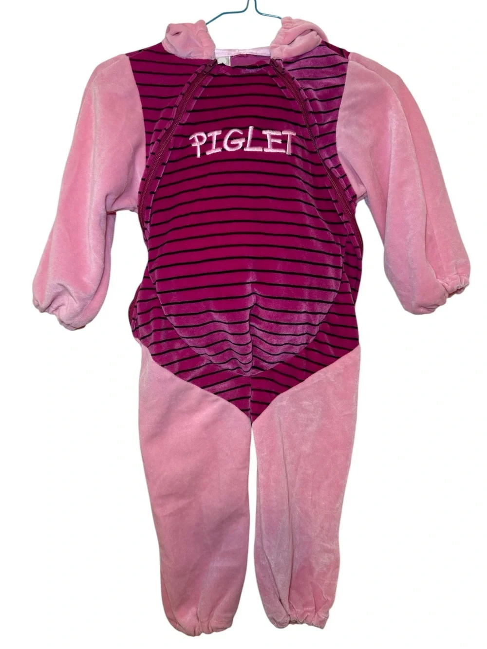 Vintage Disney Store Piglet Hooded One-Piece Costume Size 18-24 Months